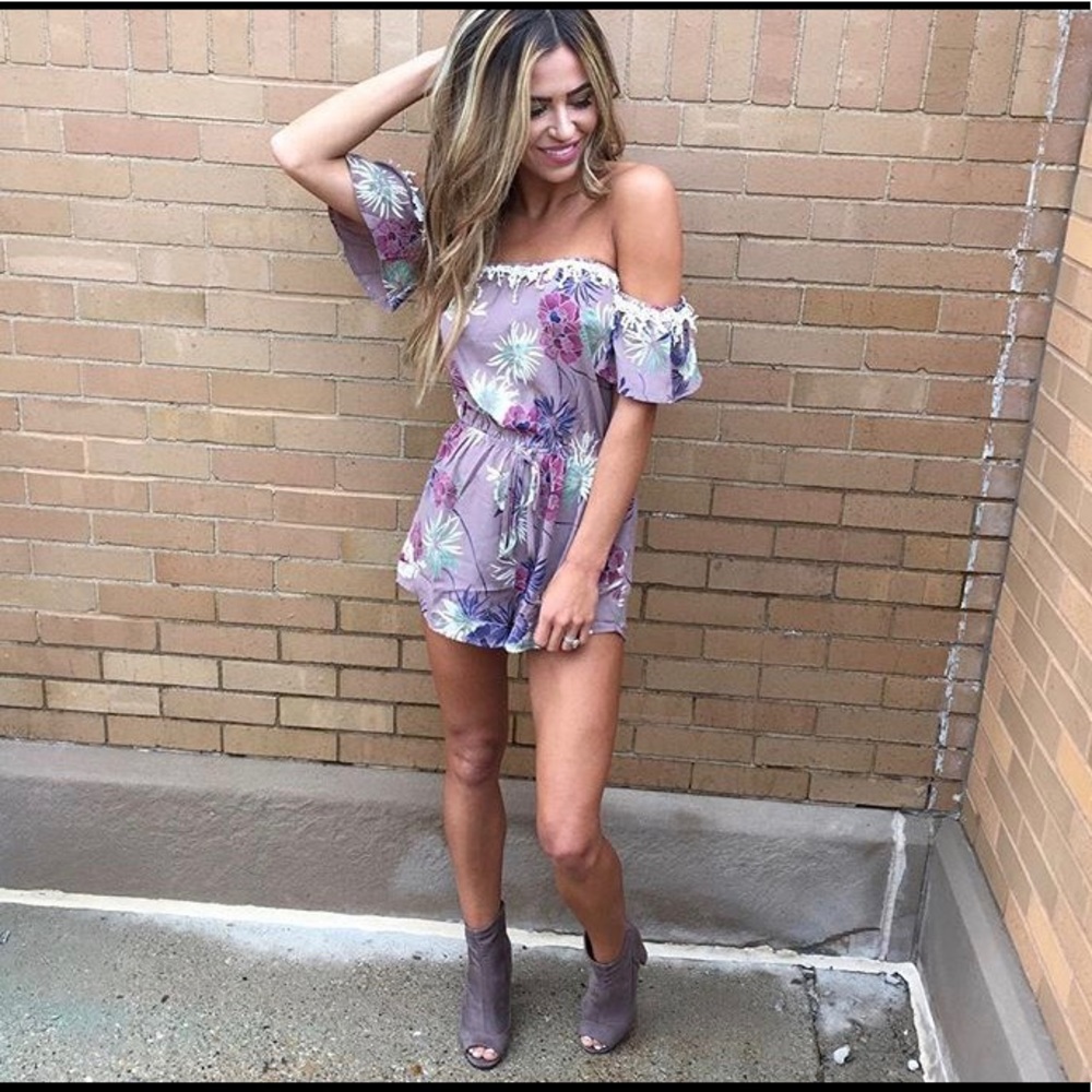 Gorgeous off the shoulder romper